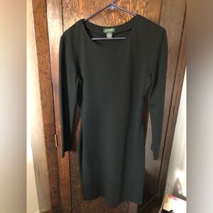 J. Crew Black Long-Sleeve Sheath Dress